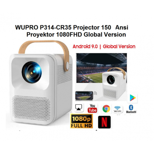 WUPRO P314-CR35 Projector 150 Ansi Proyektor 1080FHD Global Version - 150 Ansi